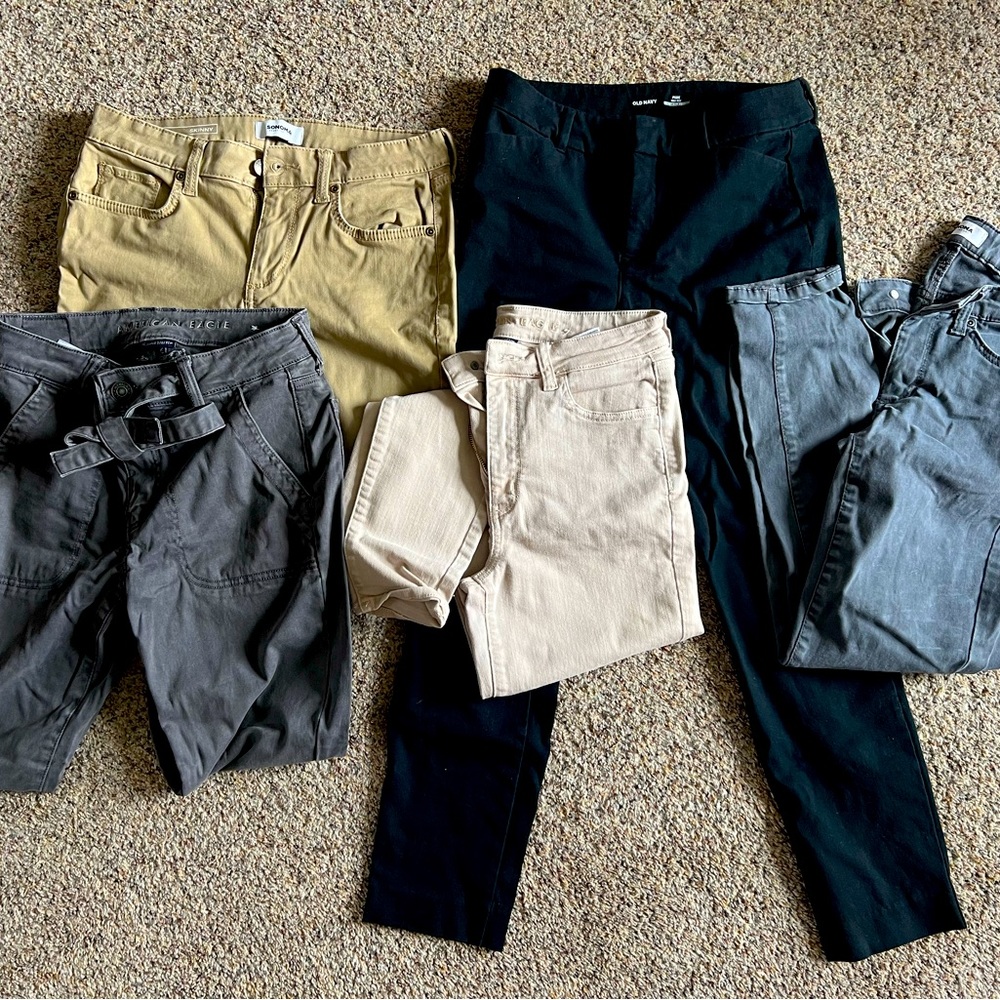 HUGE LOT OF DRESS PANTS sizes 4,6